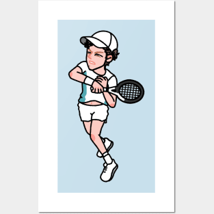 Jannik Sinner's Forehand Posters and Art